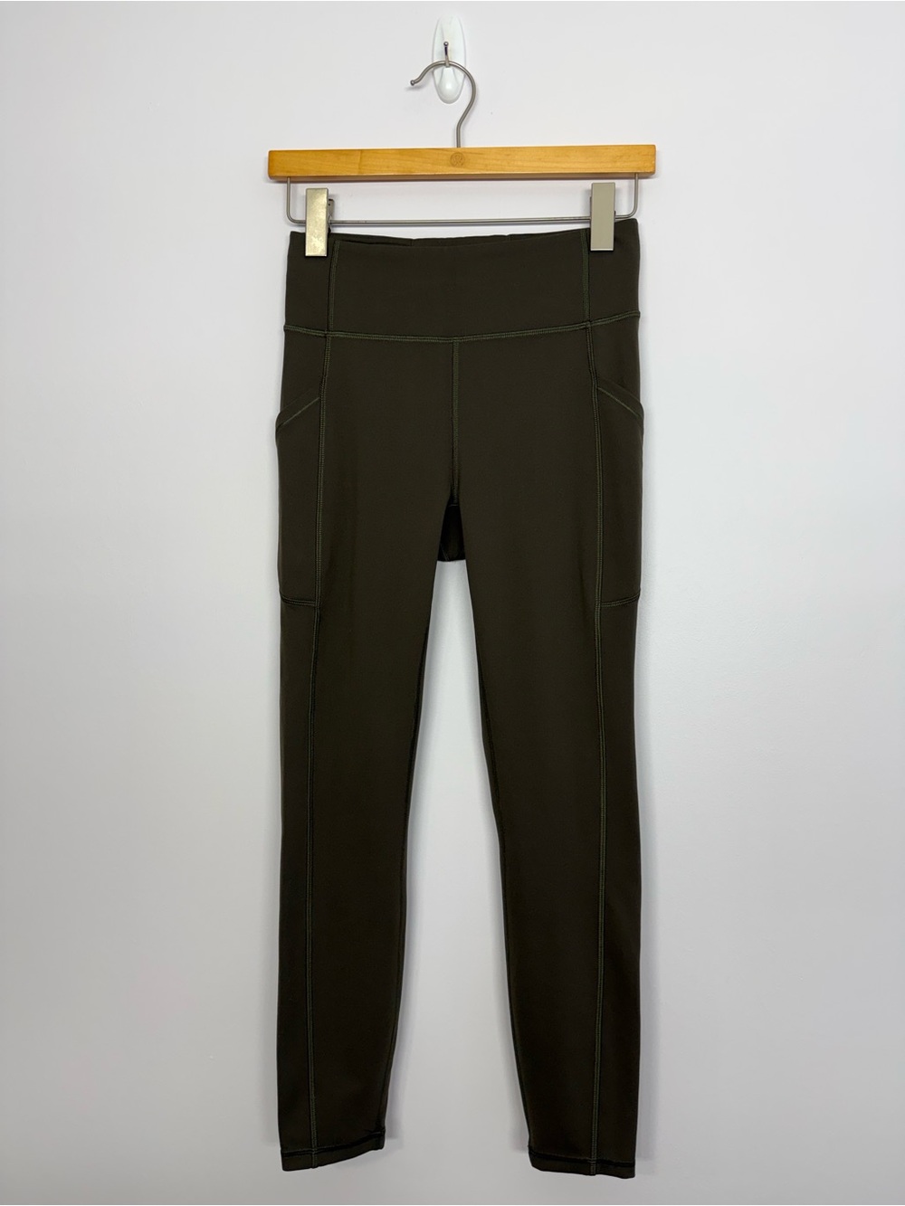 Lululemon Invigorate High-Rise Tight 25" Dark Olive Size 6 Green